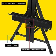MEEDEN Aluminum Tabletop Easel, Adjustable Display Easel, Table Top Metal Eas…