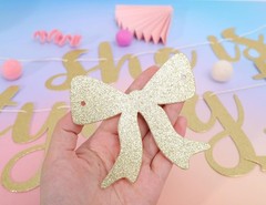 She is Tying The Knot Banner – Bridal Shower Gold