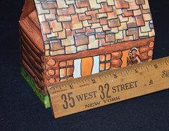 Lot of 40 Vintage Log Cabin Folding Gable Box 5 x 3 Baked Goods Candy Gift Favor