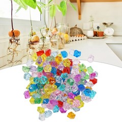 Decorative Glass Pebbles Stone Beads Vase Nugget Wedding Home Ornament New Uk