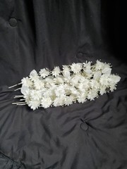 Wedding Floral Bundle Of 32 Pieces/white/Ivory/Iridescent/Picks/Stems/Flower/Lot