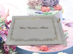 Mis Quince Años Guest Book with Pen, Libro De Firmas, Sweet 15