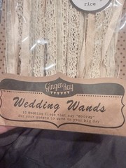 10 Wedding Wands Ribbon Streamers with Bells