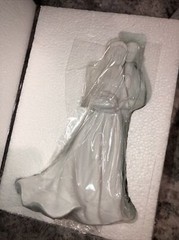 NIB NOS Roman, Inc Lace Illusions 6.5” Cake Topper: Bridge & Groom 46515