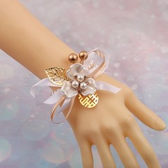 Simple Elegant Wedding 3pcs Pearl Wrist Flower Pearl Material 15cm DéCor Hand