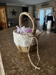 wedding aisle decorations and Pillow/ Flower Girl Basket