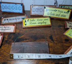 Lot of 46 Handmade Rustic Wine Wedding Favor Signs Guest Gifts Engagement Decor