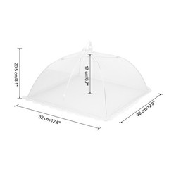6 Pcs Large and Tall Food Covers 13″ Mesh Food Covers for Outdoors, White