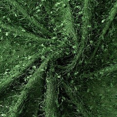 8ft x 8ft GREEN Polyester Backdrop CURTAIN Drape Panel Shaggy Fringe Party Event