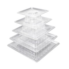 5/9 Tiers Square Macaron Tower Stand Premium Quality Macaron Tower Stand