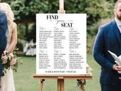 Custom Welcome & Seating Chart Combo – Wedding Signage Duo