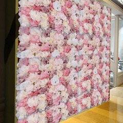 Flower Wall Panel Artificial Flower Wall Backdrop Flower Decoration 12 Pcs
