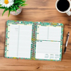 Good Vibes | 2027 6 x 7.75 Inch 18 Months Weekly Desk Planner | Foil Stamped …