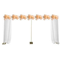 Rectangular Golden Backdrop Stand Wedding Birthday Party Metal Frame Decoration