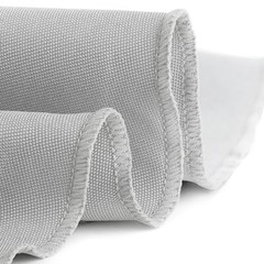 Round Tablecloth – 132 Inch Round Table Cloth for 72 to 96 132″ (Round) Silver