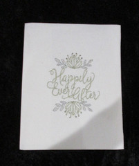 New His &Hers Memory Book Happily Ever After Wedding White Embroidered 2010