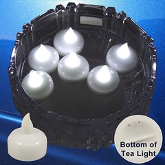 FREESH 36X Waterproof LED Floating Tealight Flameless Candle Wedding Party WHITE