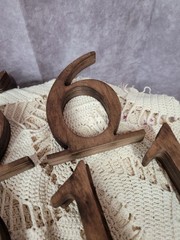 Rustic Wood Table Numbers 1-15 Freestanding Wedding Event Table Markers