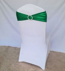 10pcs Metallic Spandex Chair Band for Folding Banquet Universal Chair Covers