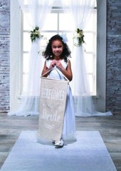 Wedding Aisle Runner Marriage Ceremony White Bridal Carpet Hearts Design 100-Ft