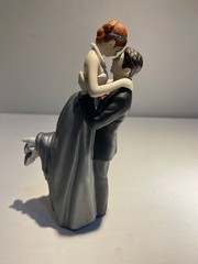 Wedding Cake Topper True Romance Wedding Star Porcelain Repaint One Of A Kind