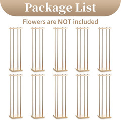 Elegant 31.5″ Tall Metal Flower Centerpiece for Weddings & Events