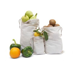 Cotton Double Drawstring Muslin Bags 4″x6″(Natural Color)- SET OF 25