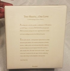 Brand New Sealed 2005 Hallmark Wedding Cake Topper Two Hearts One Love Keepsake