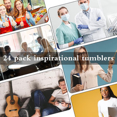 24 Pcs Employee Appreciation Tumblers – Inspirational Gifts for Team & Staff