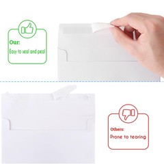 A2 Envelopes White, 70 Pack, Self Seal 120gsm Paper for 4.375×5.75, White