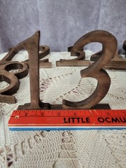 Rustic Wood Table Numbers 1-15 Freestanding Wedding Event Table Markers