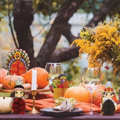 Beistle 4 Piece Thanksgiving Decorations Mini 4.5″ – 6.25″, Multicolor