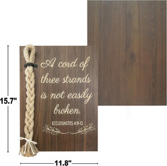 A Cord of Three Strands Wedding Sign, Bible Cross Wedding Unity Sign, Tie The…