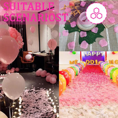 1500PCS Pink Rose Petals Silk Rose Petals for Romantic Night for Her Set Wedding