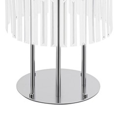 5-Tier Flower Stand Silver Acrylic Crystal Tabletop Wedding Centerpiece 110cm