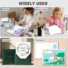 Cardstock 5×7, 110 Sheets, White Card Stock, 5×7 IN-110Sheets,