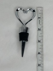 (LOT OF 24) NEW IN BOX FashionCraft 1902 Heart Wine Bottle Stoppers