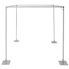 10FT Adjustable 4 Post Height Canopy Mandap Hardware Kit Wedding Party Stand