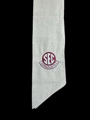 University of Oklahoma (OU) Cotton Wreath Sash (2 Logos) 40k Stitch SEC Graduate