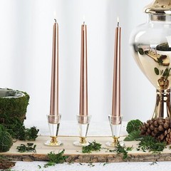 10″ tall Rose Gold Premium Candles Wedding Centerpiece Decorations WHOLESALE