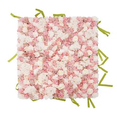 Silk Rose Flower Wall Backdrop Artificial Flower Wall Panel For Wedding Decor