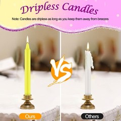 Tobeape 24 Pack Assorted Color Spell 4 inch Taper Candle-24pcs, Multicolor