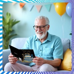 80th Birthday Cards for Women Men – Gold & Silver Cake – Happy Birthday Card …