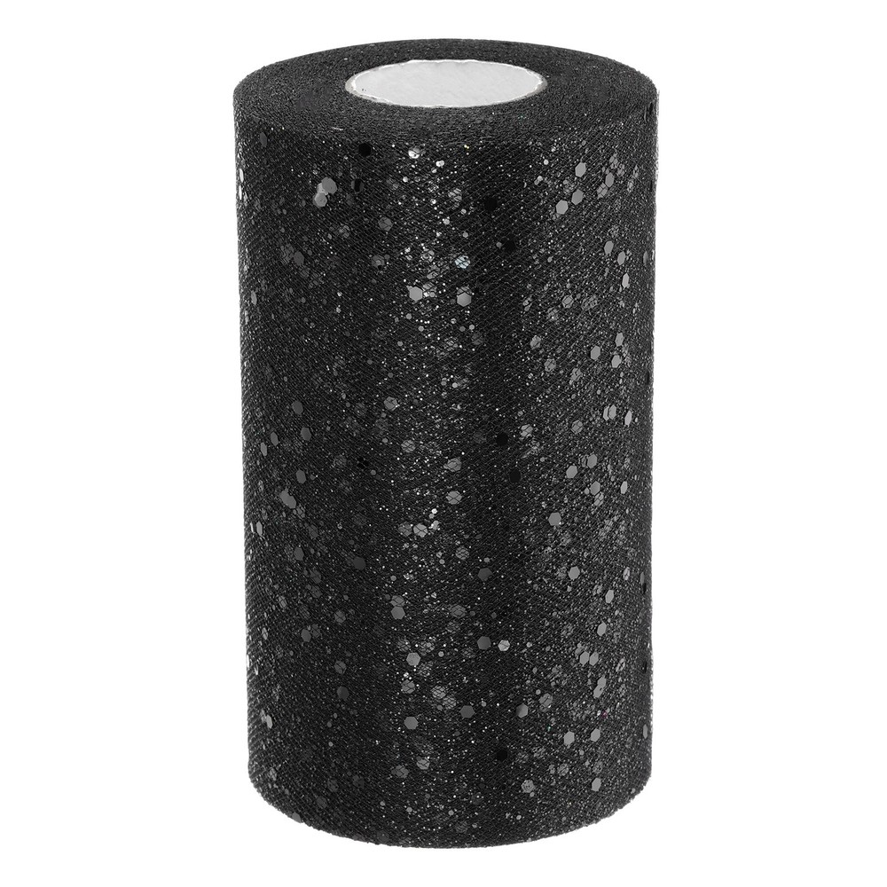 Tulle Fabric Rolls 6″ by 50 Yards Fabric Spool Tulle for DIY, Black