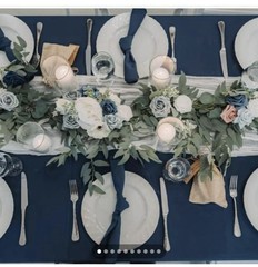 Lings Center Piece Garland Wedding Decoration; 10 Cheesecloth, 9-6ft, 1-9ft