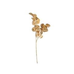 GOLD 2 Metallic 27″ Artificial Eucalyptus LEAF Branches Faux Foliage Stems Party