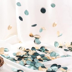 400 Pcs Silk Rose Petals Artificial Flower Petals for Wedding 400pcs-mix Green