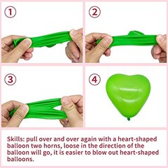 10-inch Color Heart shaped balloons 10 Kinds of Rainbow Party 100 Mixed-no Pumb