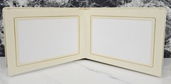 Our Wedding Photo Album Holds 6x 4″ X 6″ Photos Cream Gold Lettering Black Box