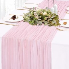 Cheesecloth Table Runner 10FT Boho Rustic Sheer Cheese Cloth 10ft x 1pc Pink
